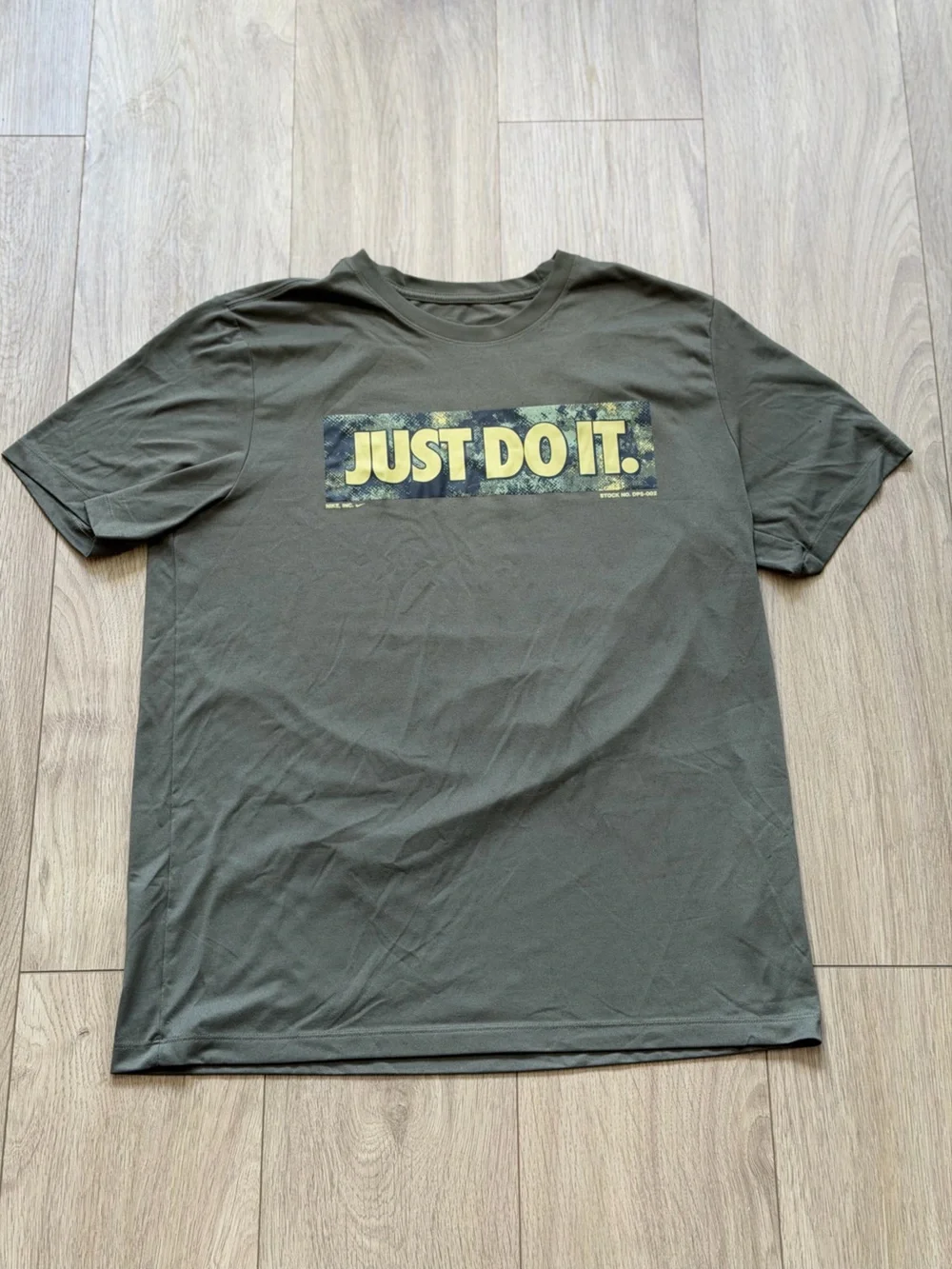 Nike Olive Green Men’s 'JUST DO IT.' Graphic Tee